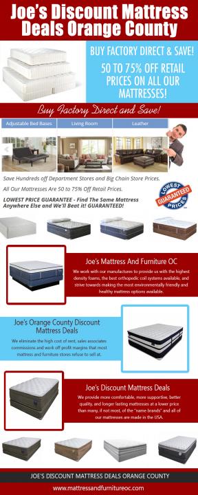 Joe’s Discount Mattress Deals Orange County