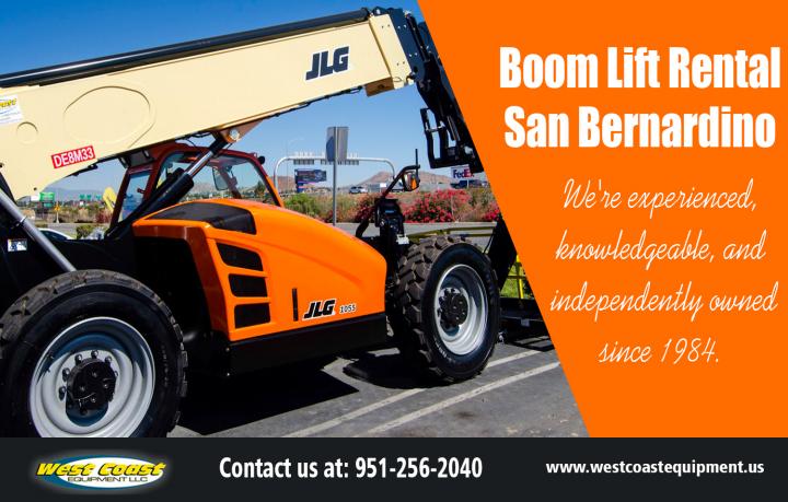 Boom Lift Rental San Bernardino | westcoastequipment.us