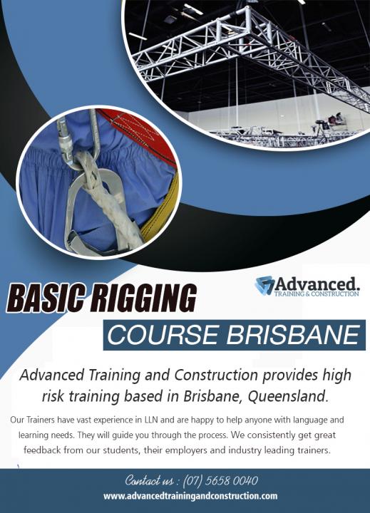 Basic Rigging Course Brisbane | Call - 0756580040 | advancedtrainingandconstruction.com