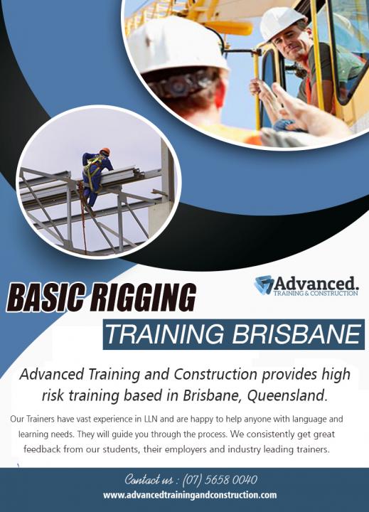 Basic Rigging Training Brisbane | Call - 0756580040 | advancedtrainingandconstruction.com