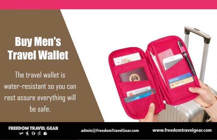 Buy Men's Travel Wallet | https://www.freedomtravelgear.com/