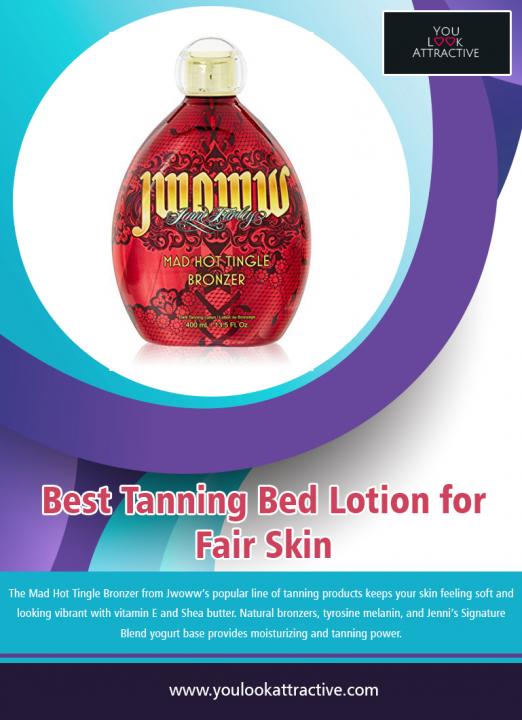 Best Tanning Bed Lotion for Fair Skin